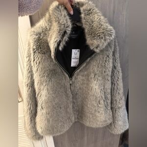 Faux Fur Gray Jacket
